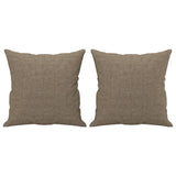 Vidaxl sierkussens 2 st 40x40 cm stof taupe