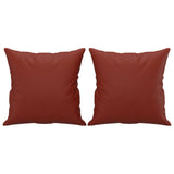 Vidaxl sierkussens 2 st 40x40 cm kunstleer wijnrood