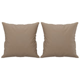 Vidaxl sierkussens 2 st 40x40 cm kunstleer cappuccino