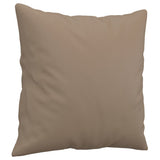 Vidaxl sierkussens 2 st 40x40 cm kunstleer cappuccino