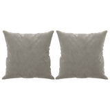 Vidaxl sierkussens 2 st 40x40 cm fluweel lichtgrijs