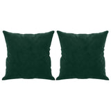 Vidaxl sierkussens 2 st 40x40 cm fluweel donkergroen
