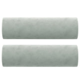 Vidaxl sierkussens 2 st 15x50 cm fluweel lichtgrijs