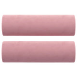 Vidaxl sierkussens 2 st 15x50 cm fluweel roze