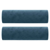 Vidaxl sierkussens 2 st 15x50 cm fluweel blauw