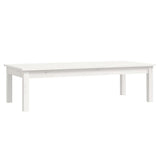 Vidaxl salontafel 110x50x30 cm massief grenenhout wit