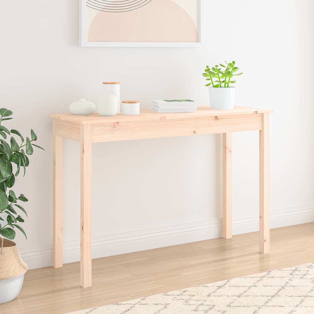 Vidaxl wandtafel 110x40x75 cm massief grenenhout
