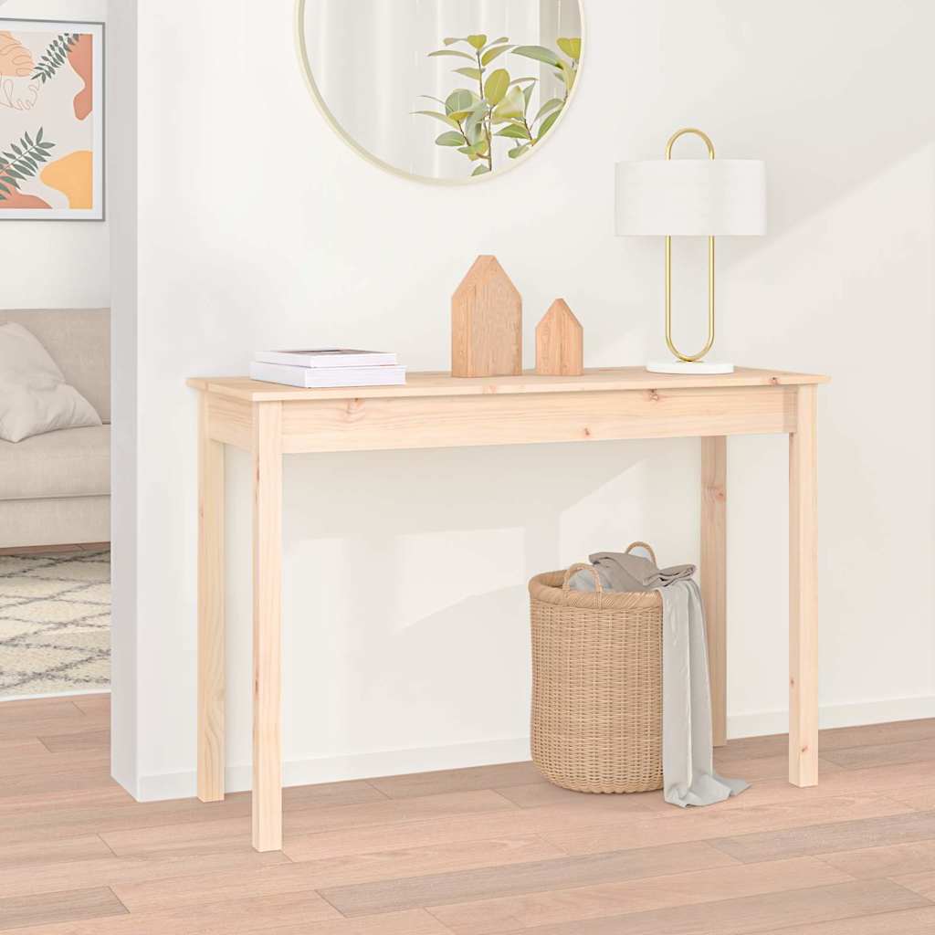 Vidaxl wandtafel 110x40x75 cm massief grenenhout