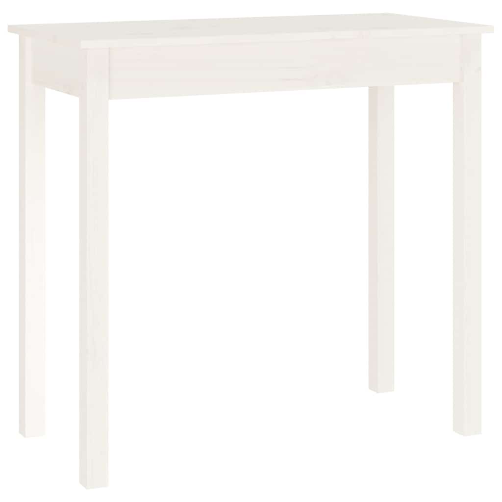 Vidaxl wandtafel 80x40x75 cm massief grenenhout wit