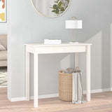 Vidaxl wandtafel 80x40x75 cm massief grenenhout wit
