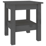Vidaxl salontafel 35x35x40 cm massief grenenhout grijs