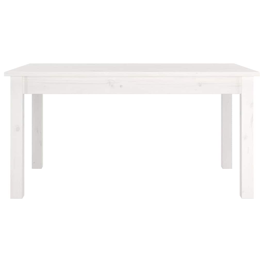 Vidaxl salontafel 80x50x40 cm massief grenenhout wit