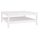 Vidaxl salontafel wit 100x100x40 cm massief grenenhout
