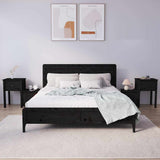 Vidaxl nachtkastjes 2 st 79,5x38x65,5 cm massief grenenhout zwart