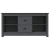 Vidaxl tv-meubel 103x36,5x52 cm massief grenenhout grijs