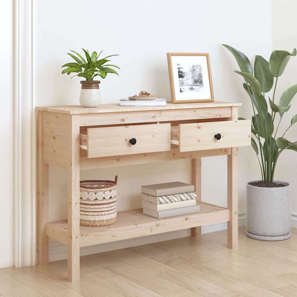 Vidaxl wandtafel 100x35x75 cm massief grenenhout