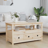 Vidaxl salontafel 102x49x55 cm massief grenenhout