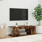 Vidaxl tv-meubel met led-verlichting 90x39x30 cm gerookt eikenkleurig