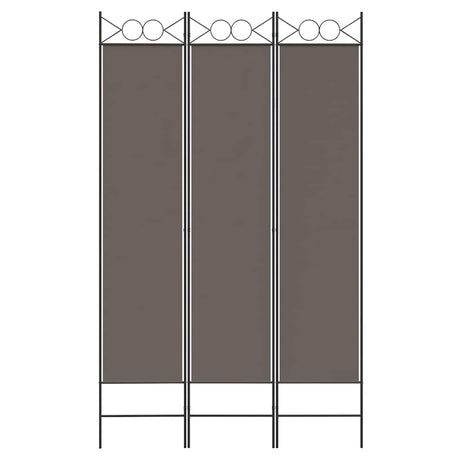 Vidaxl kamerscherm met 3 panelen 120x200 cm stof antracietkleurig