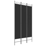 Vidaxl kamerscherm met 3 panelen 120x220 cm stof zwart