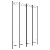 Vidaxl kamerscherm met 4 panelen 160x220 cm stof wit