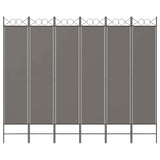 Vidaxl kamerscherm met 6 panelen 240x220 cm stof antracietkleurig