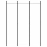 Vidaxl kamerscherm met 3 panelen 150x200 cm stof wit