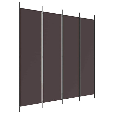 Vidaxl kamerscherm met 4 panelen 200x200 cm stof bruin