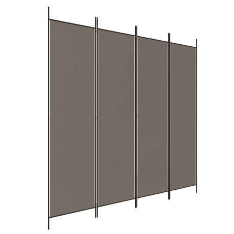 Vidaxl kamerscherm met 4 panelen 200x200 cm stof antracietkleurig