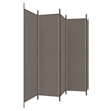 Vidaxl kamerscherm met 5 panelen 250x200 cm stof antracietkleurig