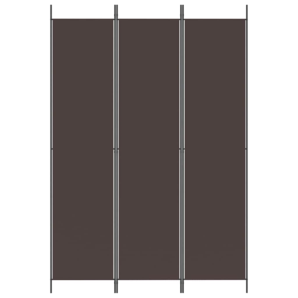 Vidaxl kamerscherm met 3 panelen 150x220 cm stof bruin