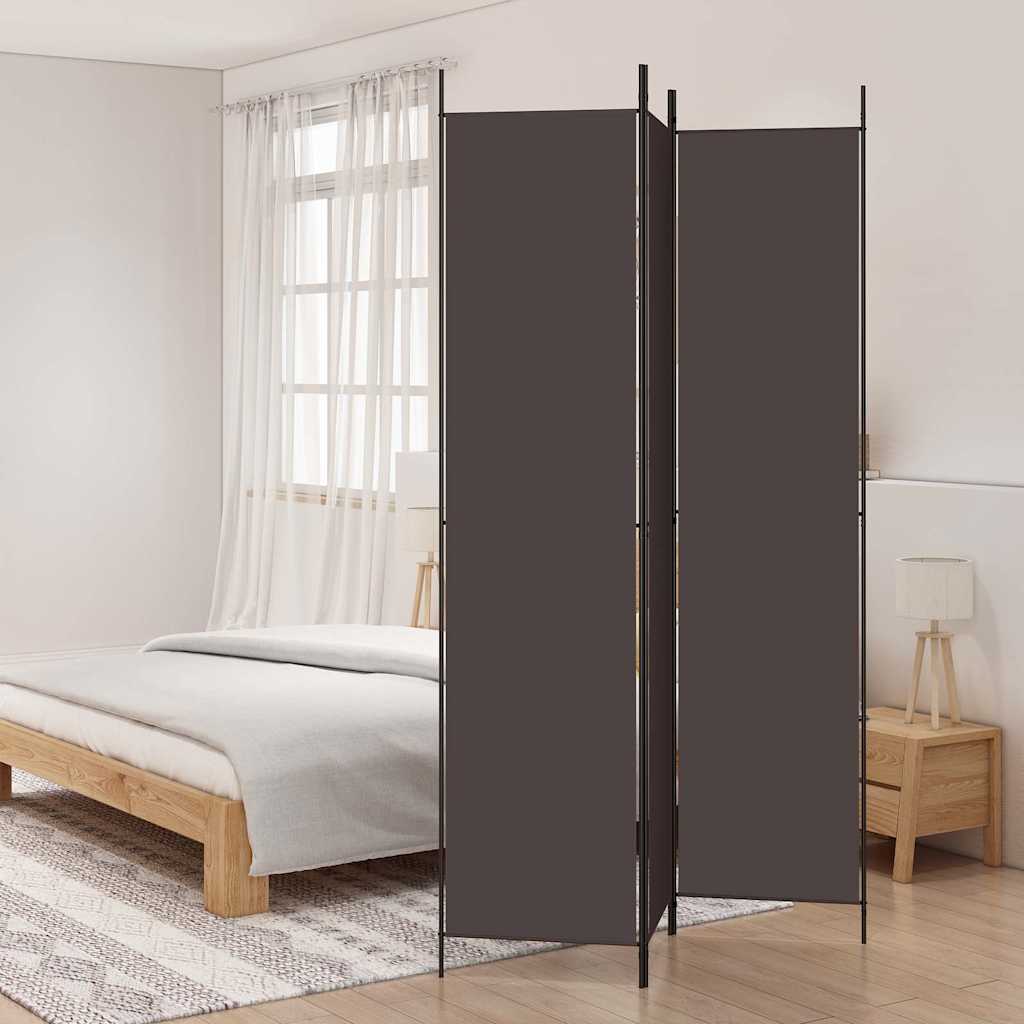 Vidaxl kamerscherm met 3 panelen 150x220 cm stof bruin