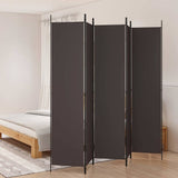 Vidaxl kamerscherm met 5 panelen 250x220 cm stof bruin