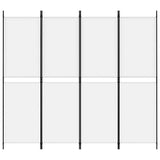 Vidaxl kamerscherm met 4 panelen 200x180 cm stof wit