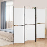 Vidaxl kamerscherm met 5 panelen 250x180 cm stof wit
