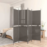 Vidaxl kamerscherm met 5 panelen 250x180 cm antracietkleurig
