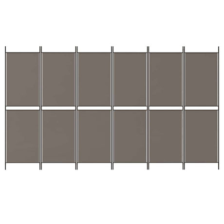 Vidaxl kamerscherm met 6 panelen 300x180 cm antracietkleurig