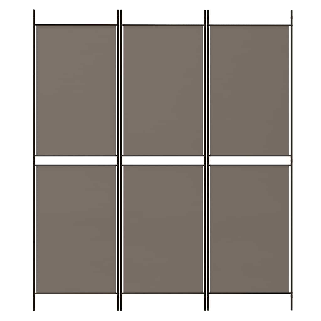 Vidaxl kamerscherm met 3 panelen 150x200 cm stof antracietkleurig