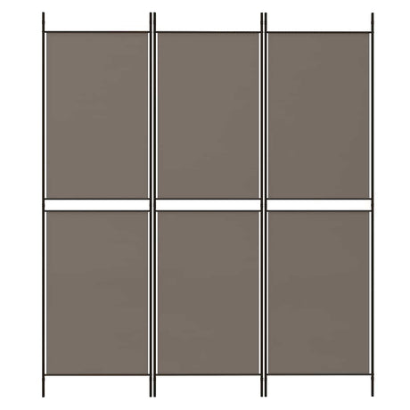 Vidaxl kamerscherm met 3 panelen 150x200 cm stof antracietkleurig