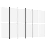 Vidaxl kamerscherm met 6 panelen 300x200 cm stof wit