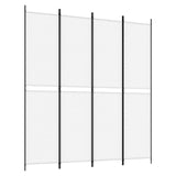 Vidaxl kamerscherm met 4 panelen 200x220 cm stof wit