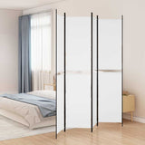 Vidaxl kamerscherm met 4 panelen 200x220 cm stof wit