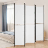 Vidaxl kamerscherm met 5 panelen 250x220 cm stof wit