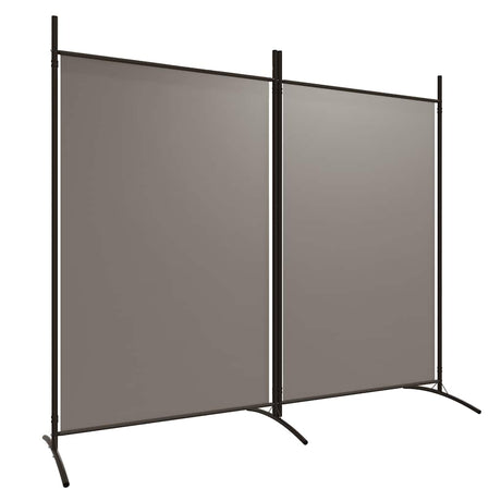Vidaxl kamerscherm met 2 panelen 175x180 cm stof antracietkleurig