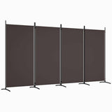 Vidaxl kamerscherm met 4 panelen 346x180 cm stof bruin