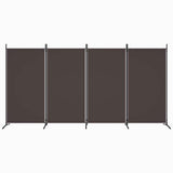 Vidaxl kamerscherm met 4 panelen 346x180 cm stof bruin