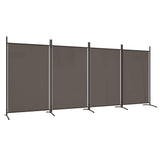 Vidaxl kamerscherm met 4 panelen 346x180 cm stof antracietkleurig