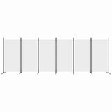 Vidaxl kamerscherm met 6 panelen 520x180 cm stof wit