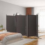 Vidaxl kamerscherm met 6 panelen 520x180 cm stof bruin