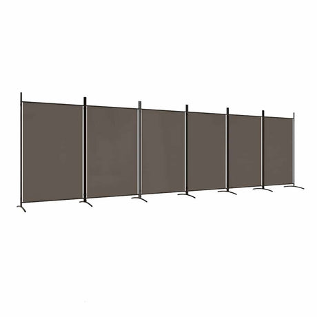 Vidaxl kamerscherm met 6 panelen 520x180 cm stof antracietkleurig